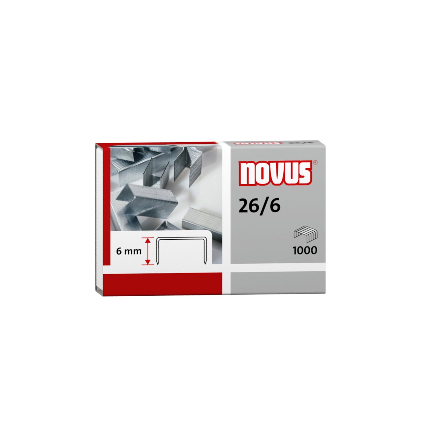 Heftklammer Novus 26/6 6mm 2-30 Blatt 1000 Stück