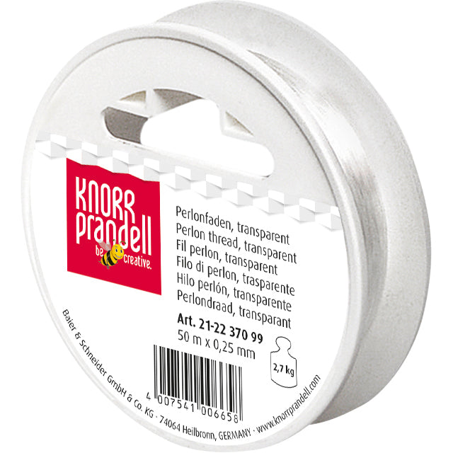 Perlonfaden Prandell 50m transparent