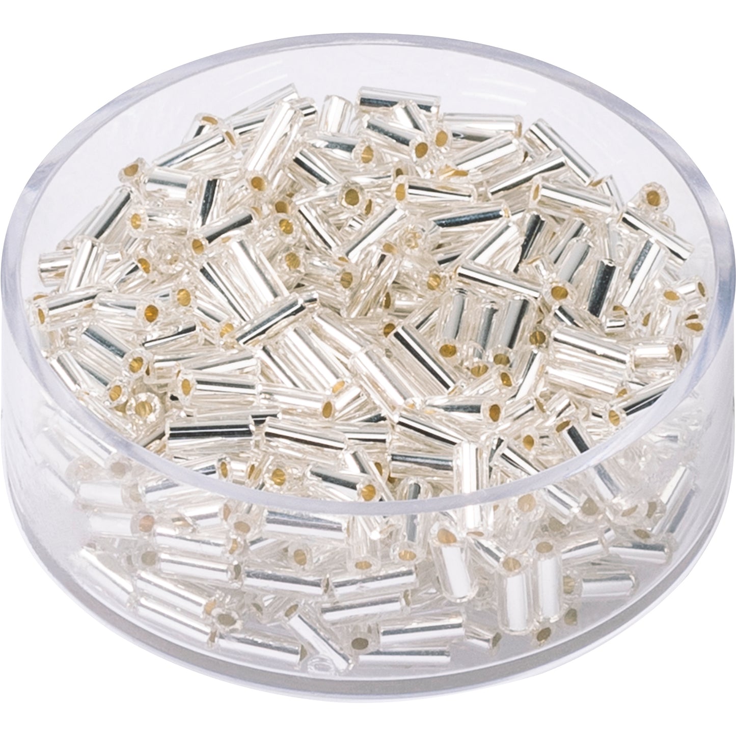 Böhmische Rocaille Prandell 5x2mm glänzend transparent