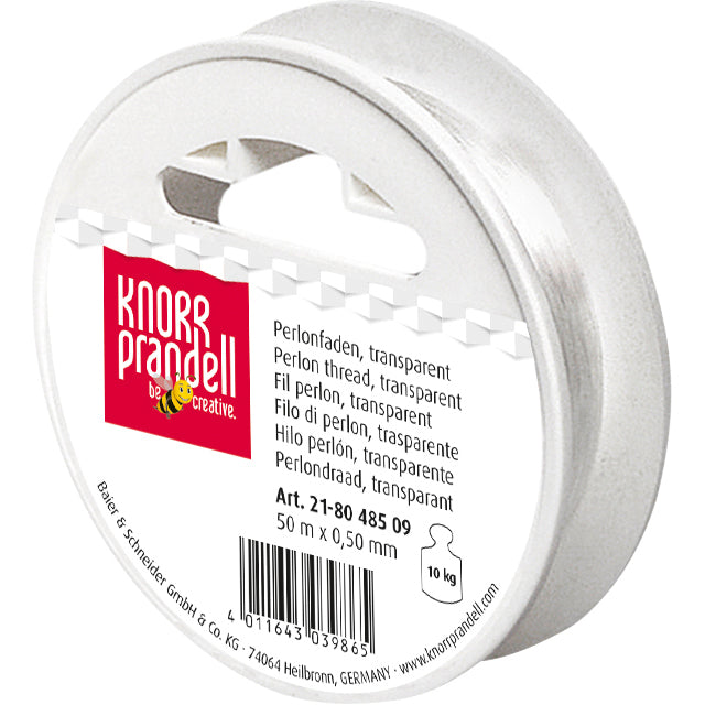 Perlonfaden Prandell 50m transparent