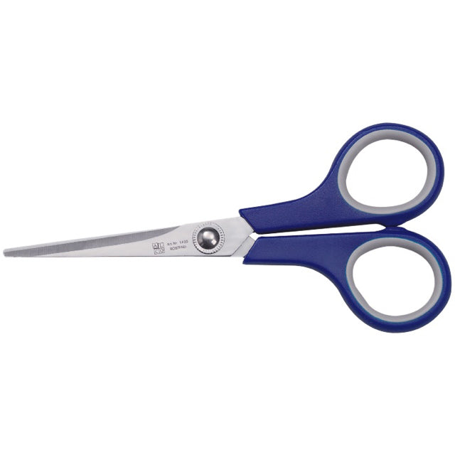 Softgriff-Büroschere Alco Edelstahl blau