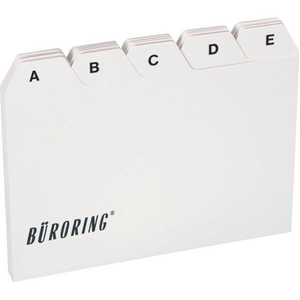 Leitkarten-Register Büroring Polypropylen A-Z weiß