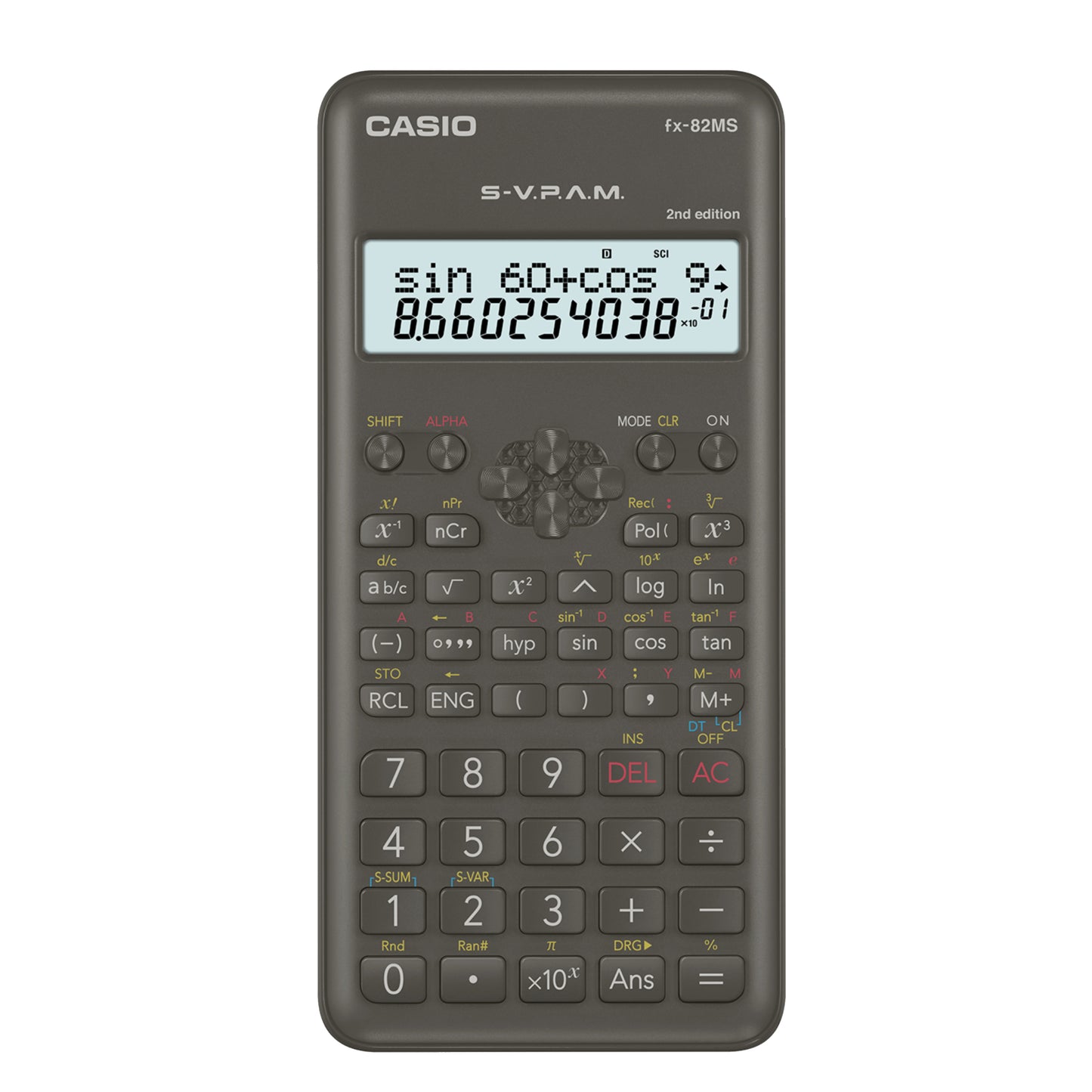 Schultaschenrechner Casio FX-82 MS II schwarz