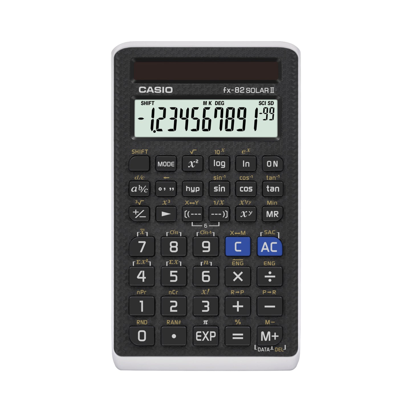 Schultaschenrechner Casio FX-82 Solar II schwarz
