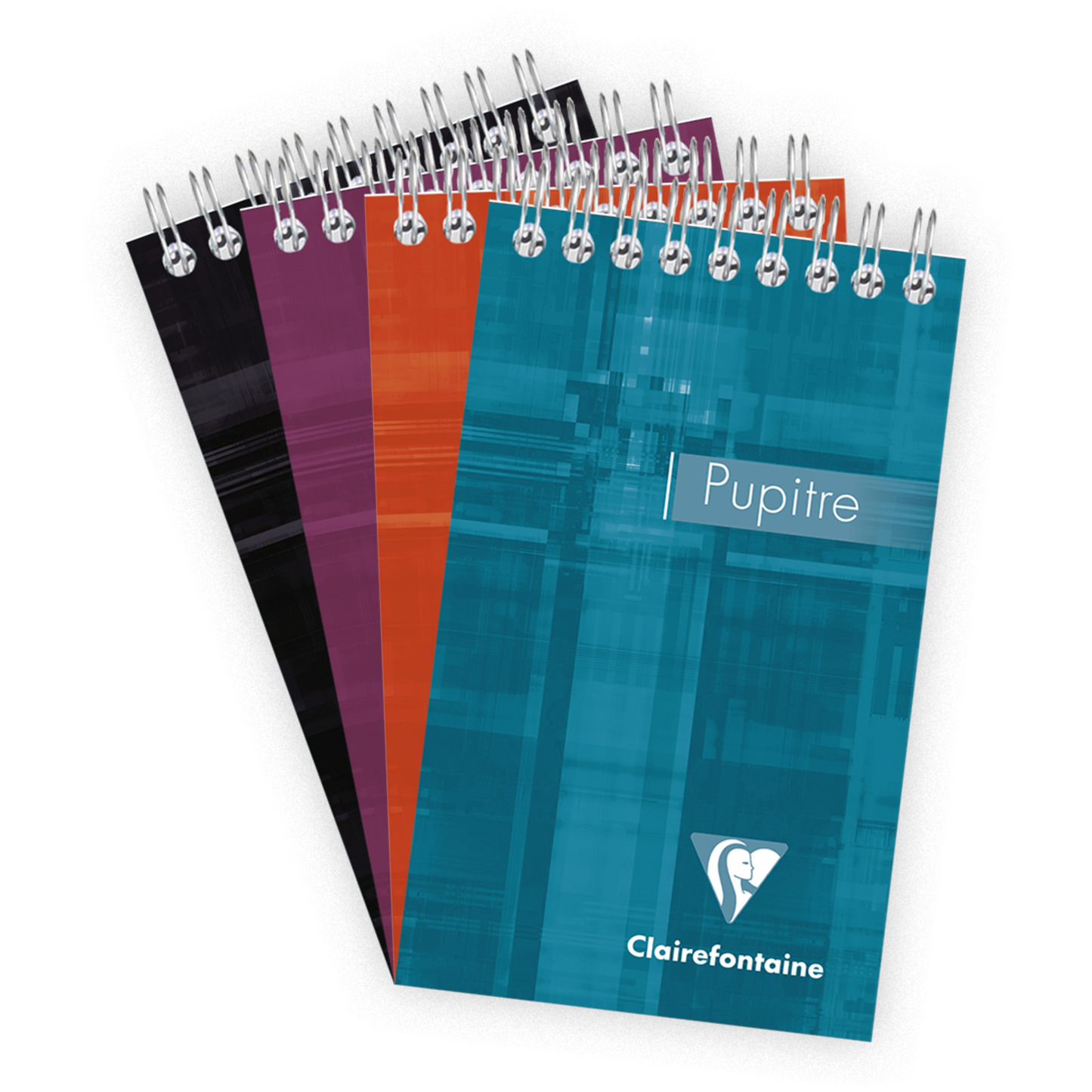 Spiral-Notizblock Clairefontaine Pupitre 90 g/m² 80 Blatt 8.5x14cm farbig sortiert
