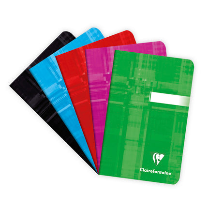 Notizheft Clairefontaine 90 g/m² 48 Blatt 9x14cm farbig sortiert