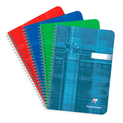 Softcover-Spiralbuch Clairefontaine 90 g/m² 90 Blatt DIN A5 farbig sortiert
