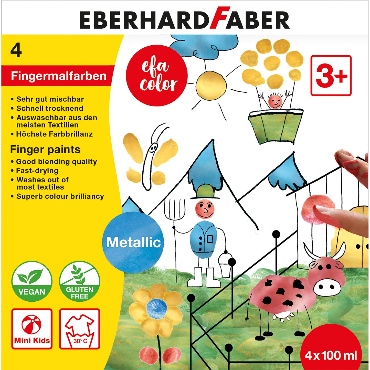 Fingermalfarbe E. Faber