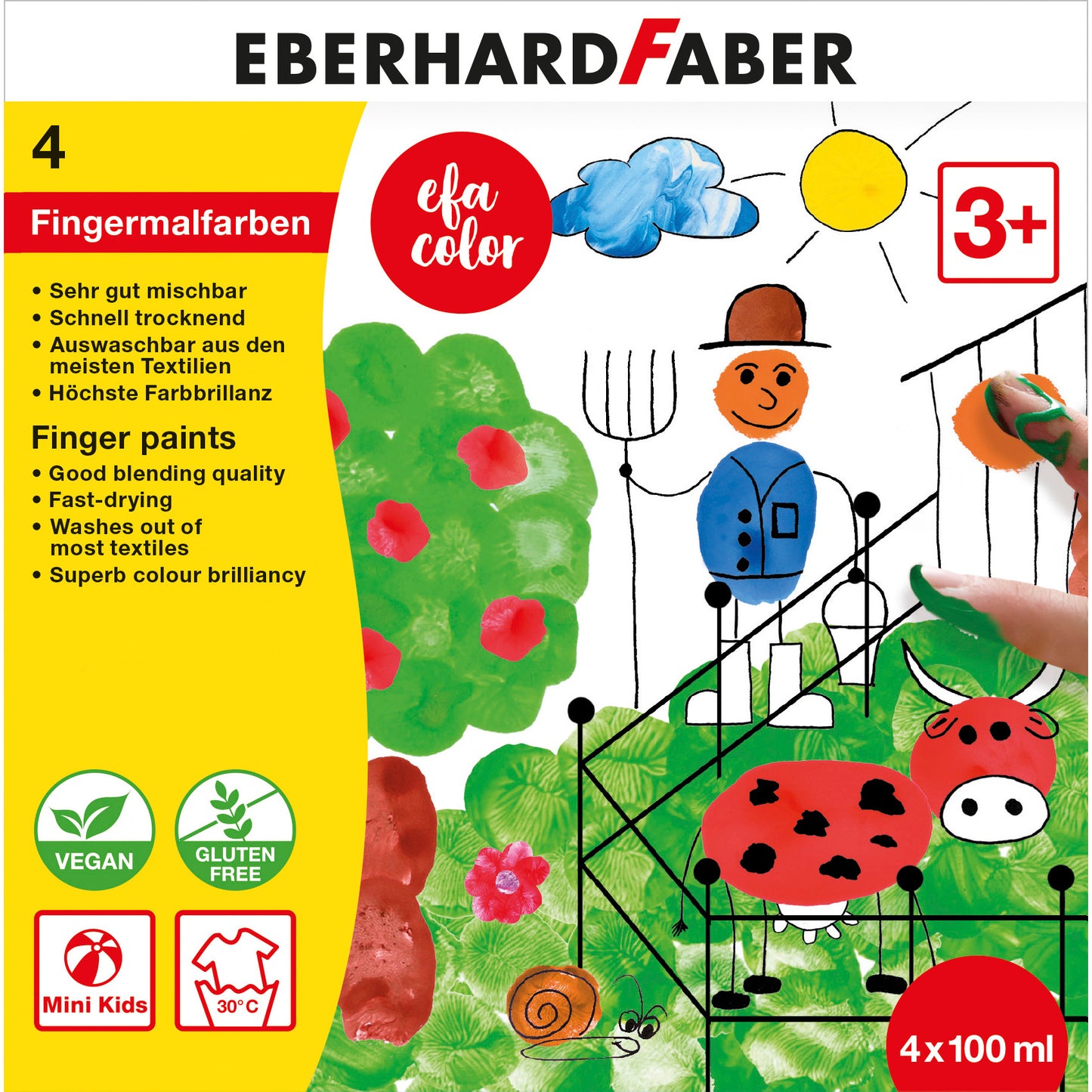 Fingermalfarbe E. Faber