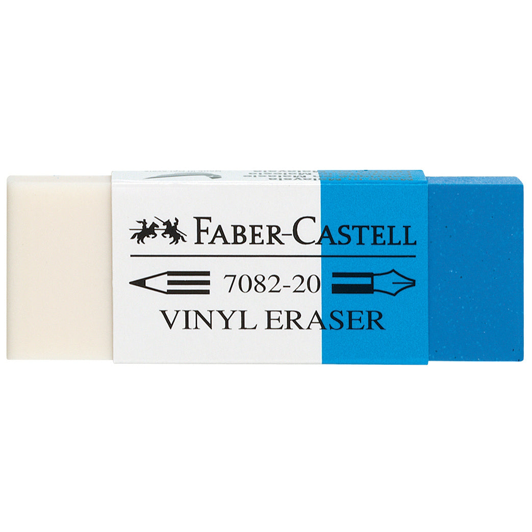 Kombi-Radierer Faber Castell Kunststoff blau/weiß