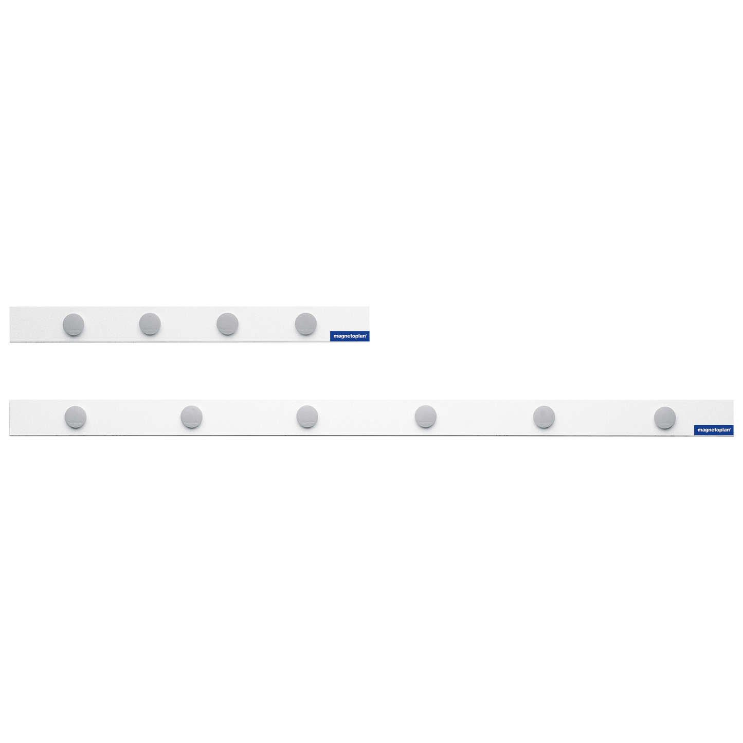 Magnet-Wandleiste magnetoplan selbstklebend weiß inkl. 4 Magneten
