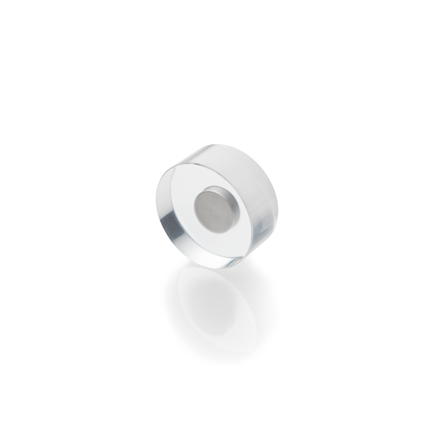 Haftmagnet magnetoplan Acryl rund 15mm bis 1000g 10 Stück transparent