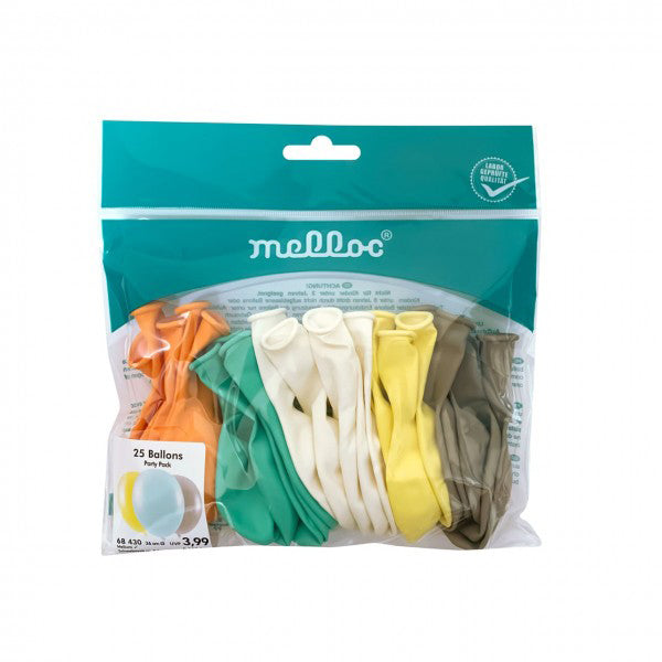 Luftballon Melloc Ø26cm 25 Stück sortiert