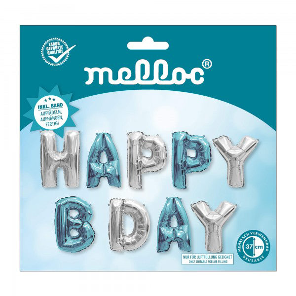 Folienballongirlande Melloc Geburtstag Ø37cm (ungefüllt) Nicht zur Gasbefüllung geeignet!