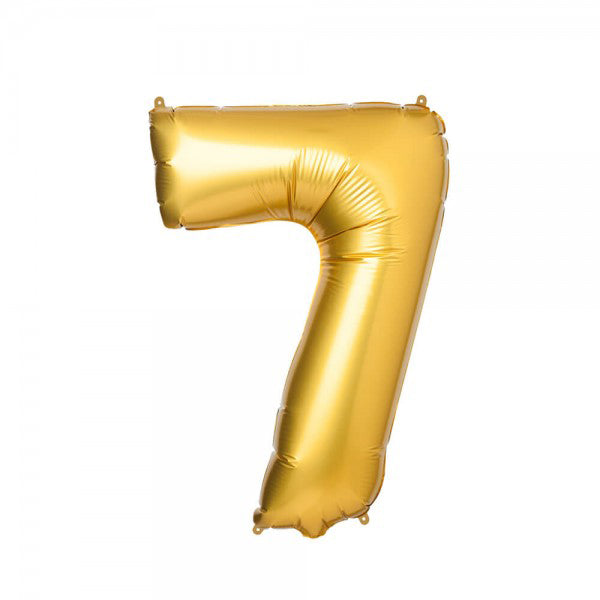 Folienballon Melloc Zahlenfigur 86cm gold (ungefüllt)