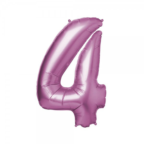 Folienballon Melloc Zahlenfigur 86cm pink (ungefüllt)