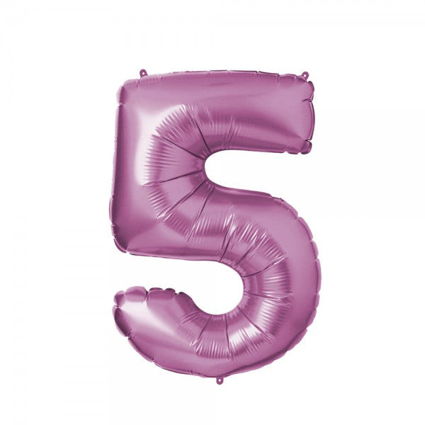 Folienballon Melloc Zahlenfigur 86cm pink (ungefüllt)