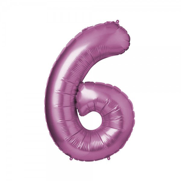 Folienballon Melloc Zahlenfigur 86cm pink (ungefüllt)