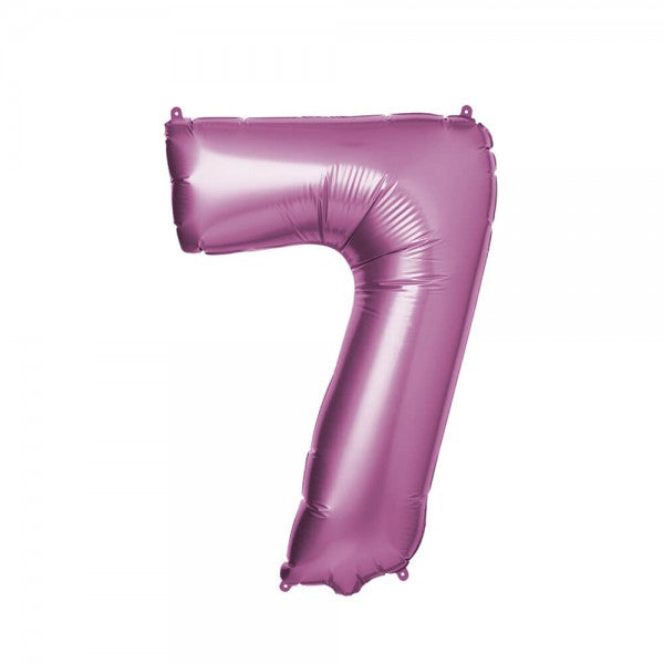 Folienballon Melloc Zahlenfigur 86cm pink (ungefüllt)