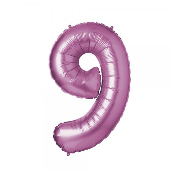 Folienballon Melloc Zahlenfigur 86cm pink (ungefüllt)