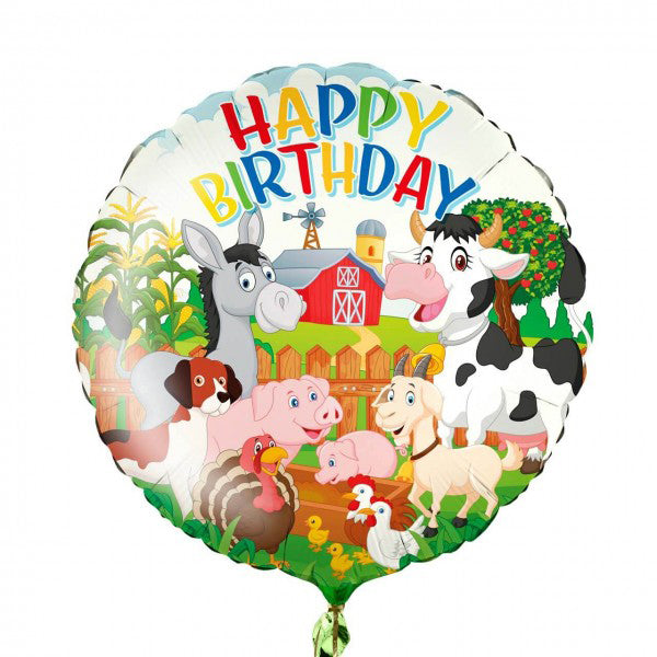 Folienballon Melloc Kindergeburtstag Ø45cm (ungefüllt)