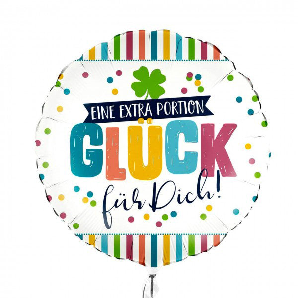 Folienballon Melloc Glückwunsch Ø45cm (ungefüllt)