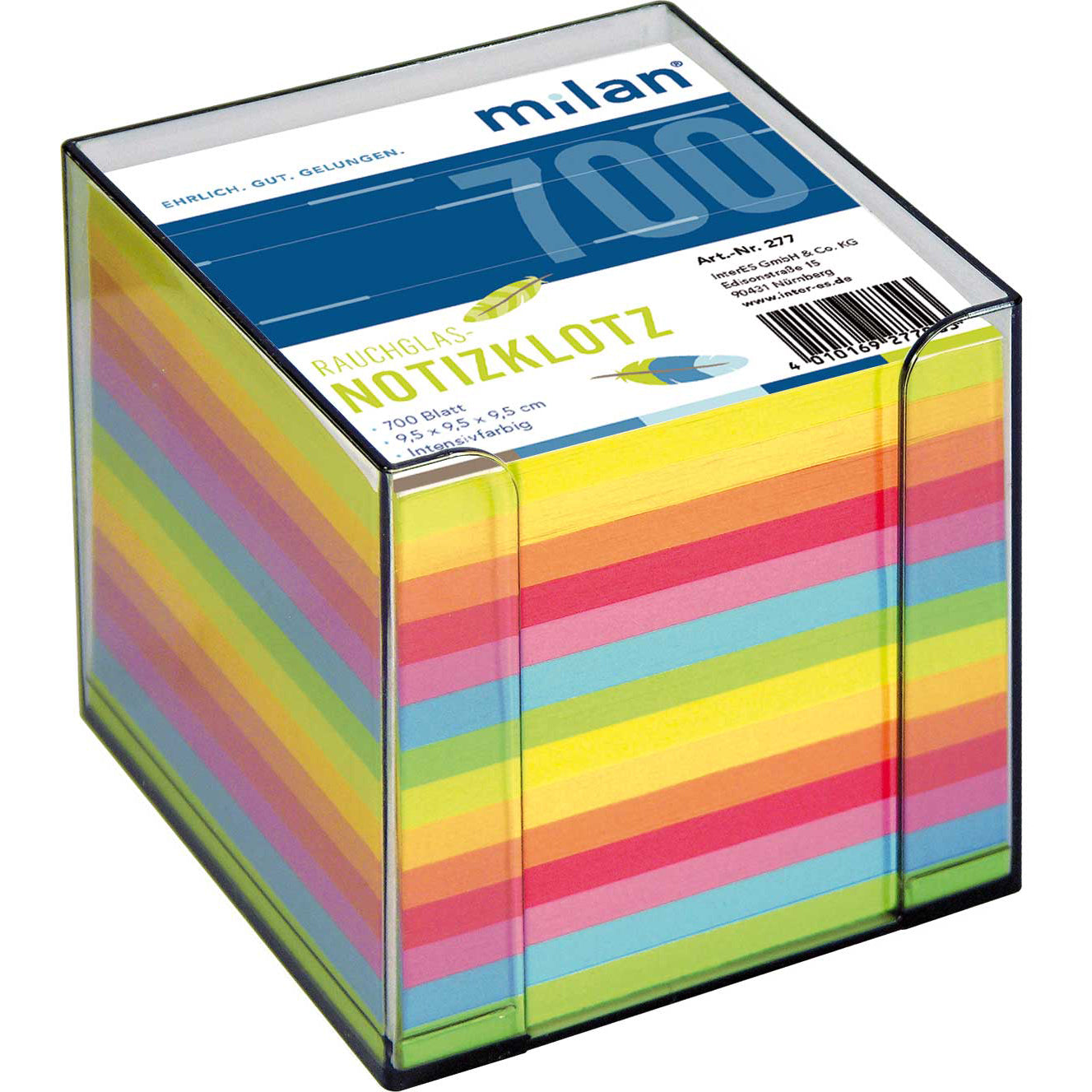 Notizzettel-Box Kunststoff gefüllt mit 700 Blatt