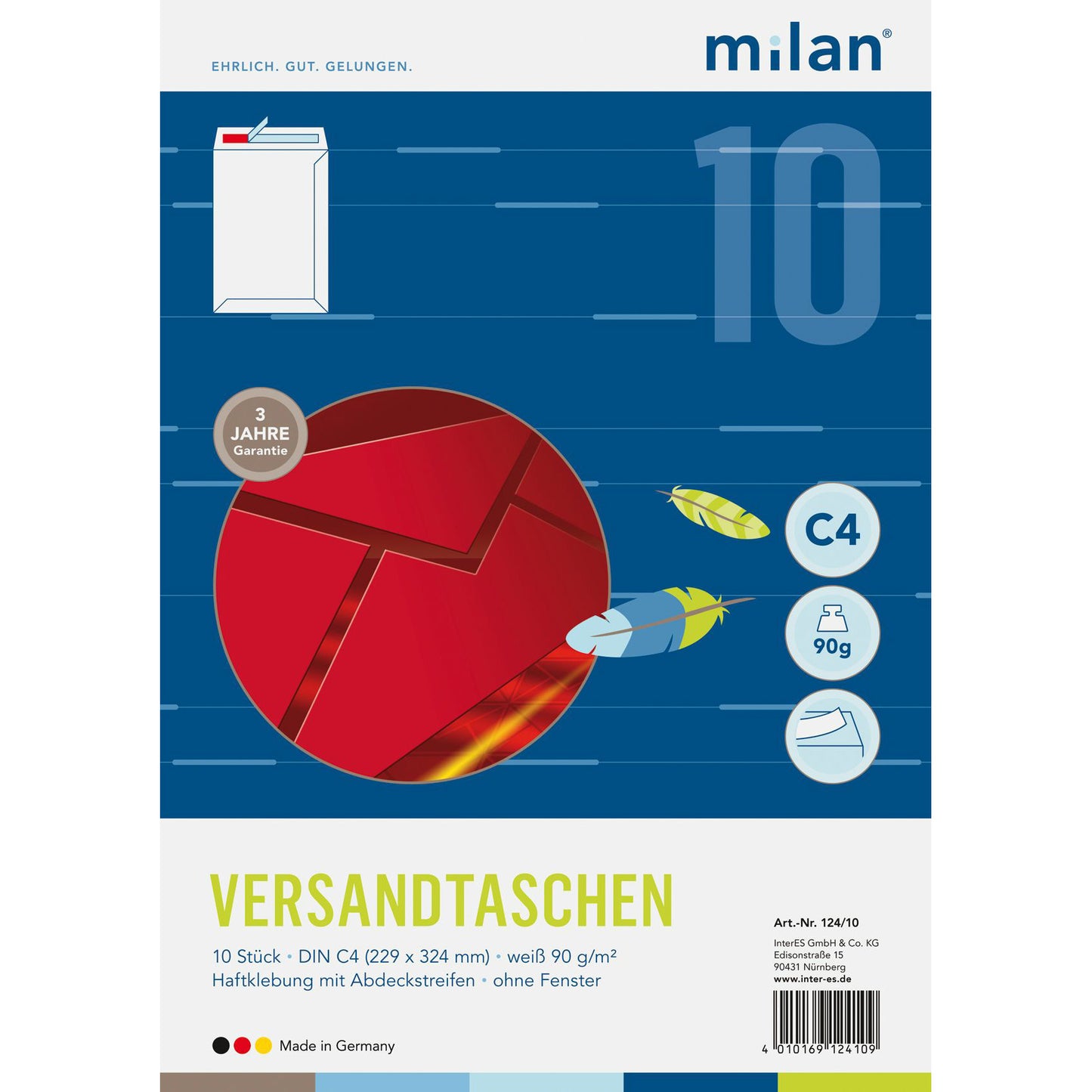 Versandtasche weiß DIN C4 haftklebend