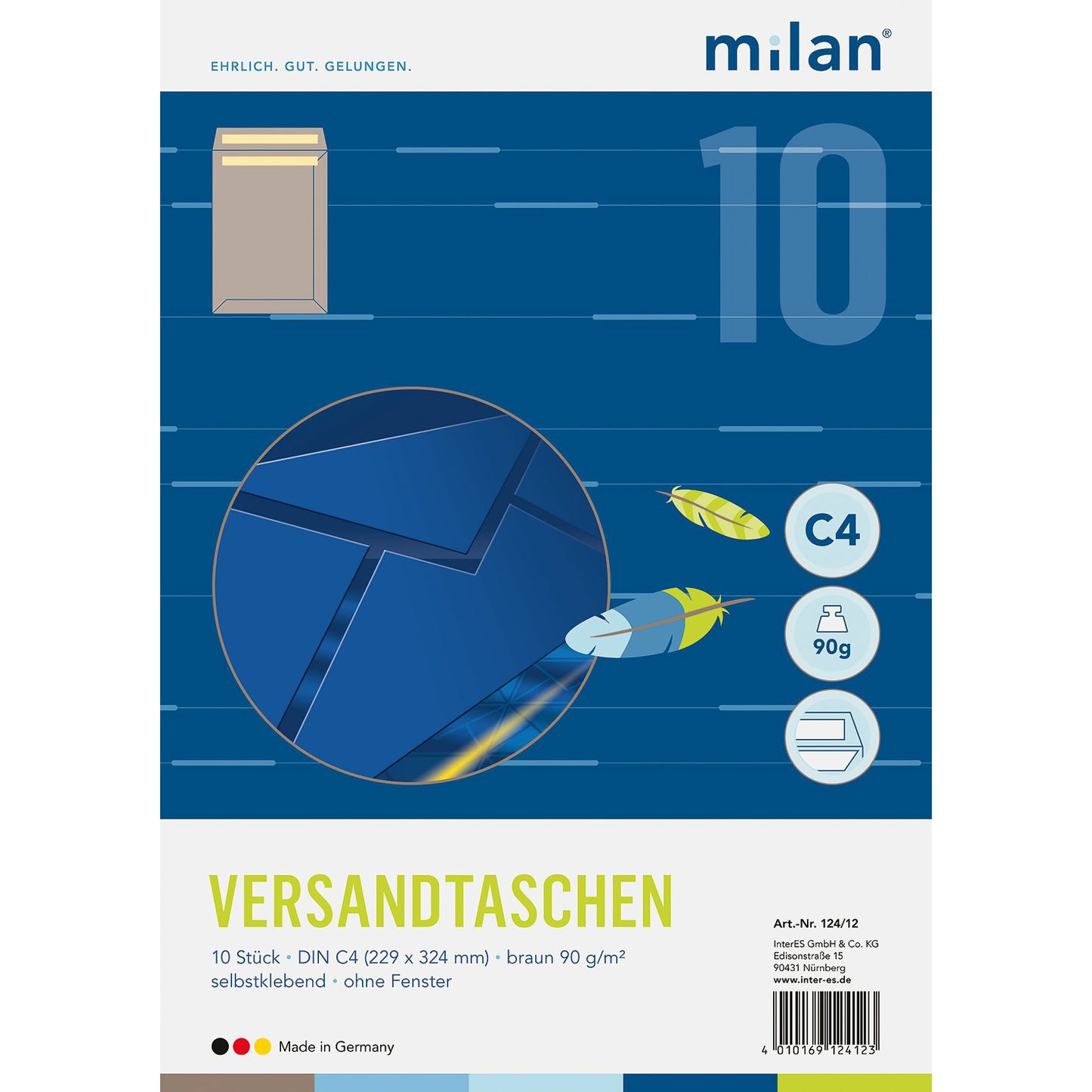 Versandtasche braun DIN C4