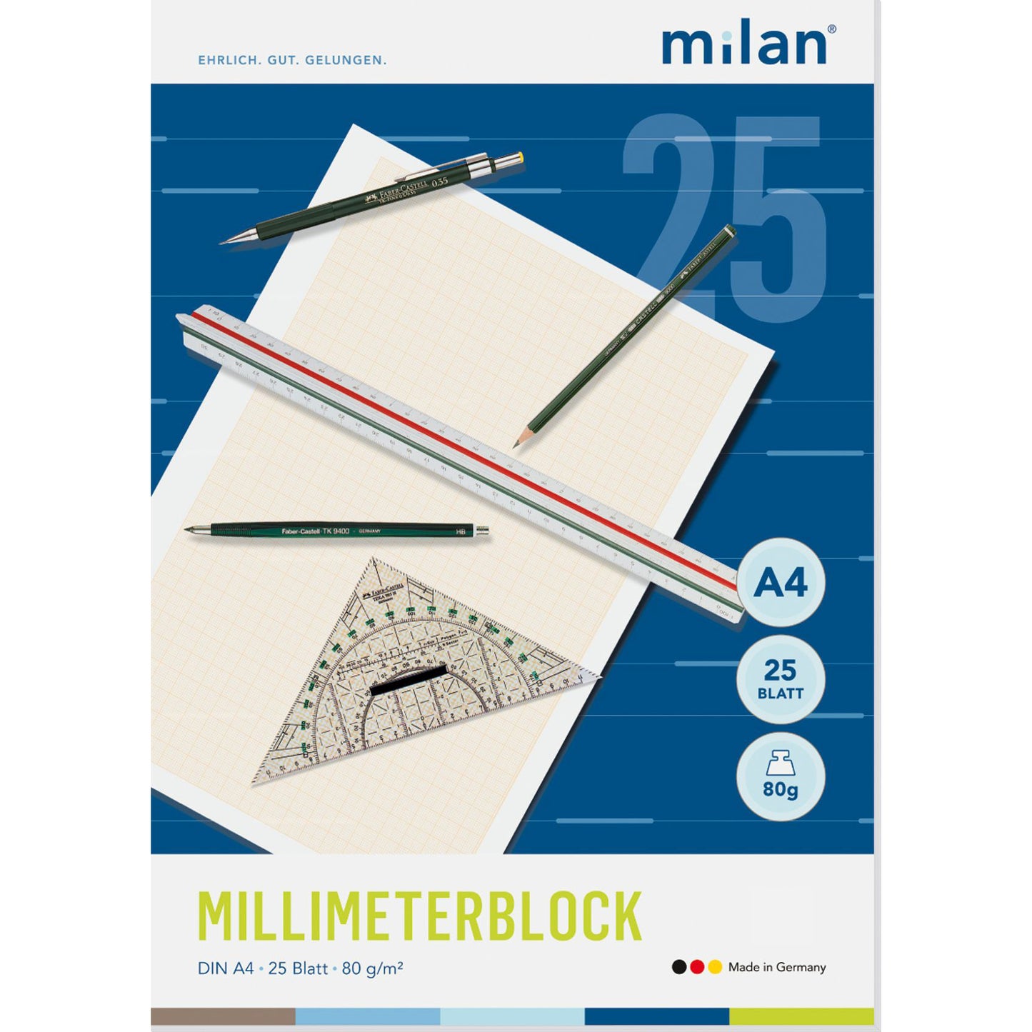 Millimeterblock Milan 80g 25 Blatt