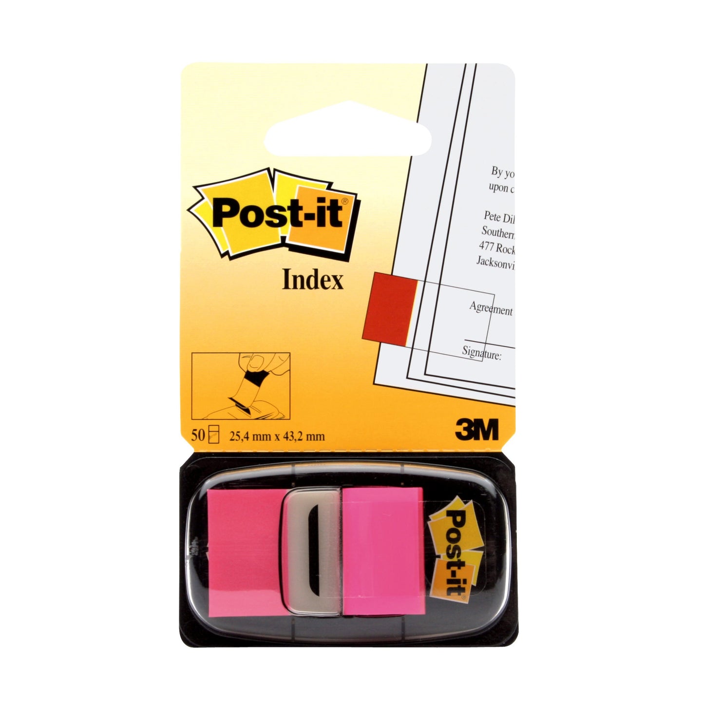 Haftmarker Post-it Index Folie 25x43mm 50 Stück