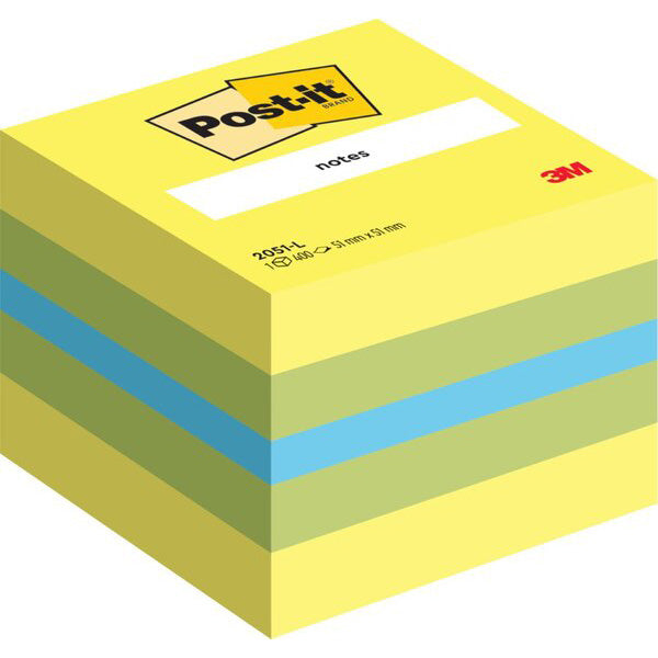 Haftnotiz Post-it Mini-Würfel 51x51mm 400 Stück