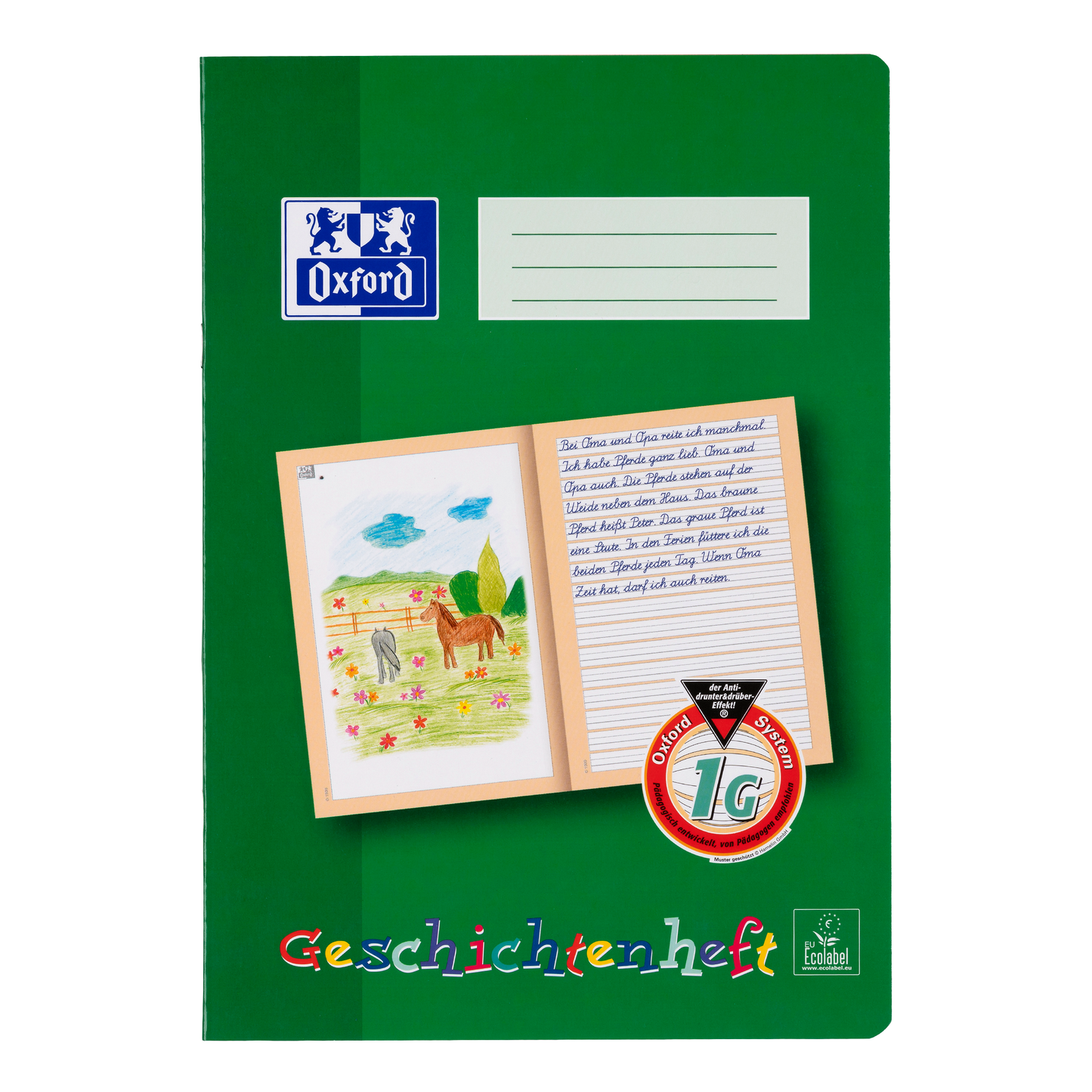 Geschichtenheft Oxford 90g DIN A4 16 Blatt