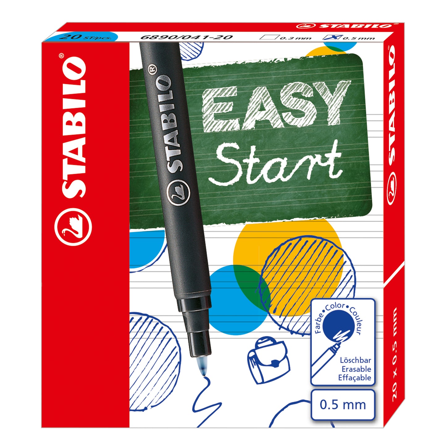 Tintenroller-Patrone Stabilo EASYoriginal 3St blau