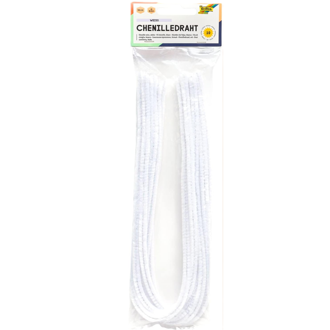 Chenilledraht Folia 8mm 50cm 10St