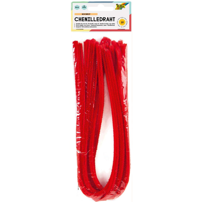 Chenilledraht Folia 8mm 50cm 10St