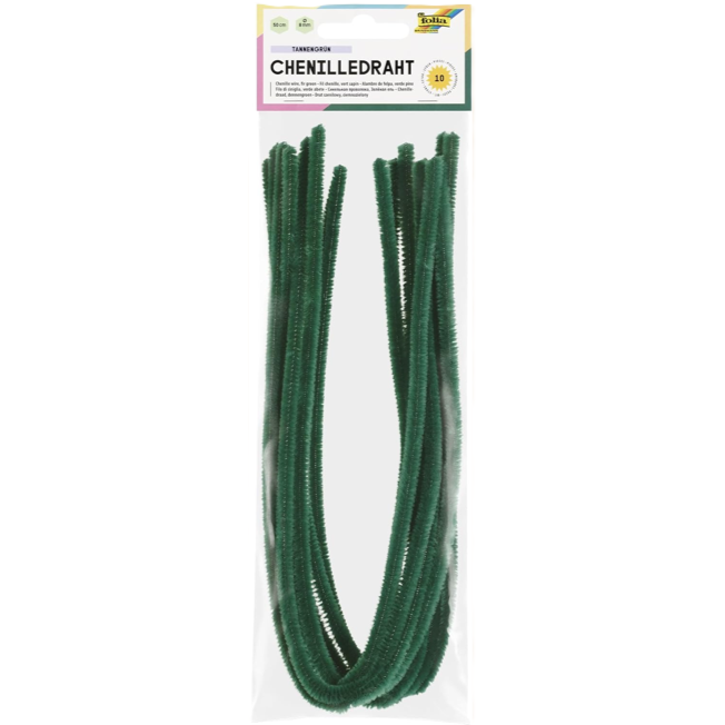 Chenilledraht Folia 8mm 50cm 10St