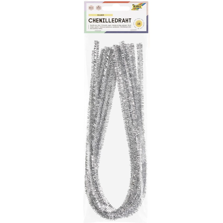 Chenilledraht Folia 8mm 50cm 10St