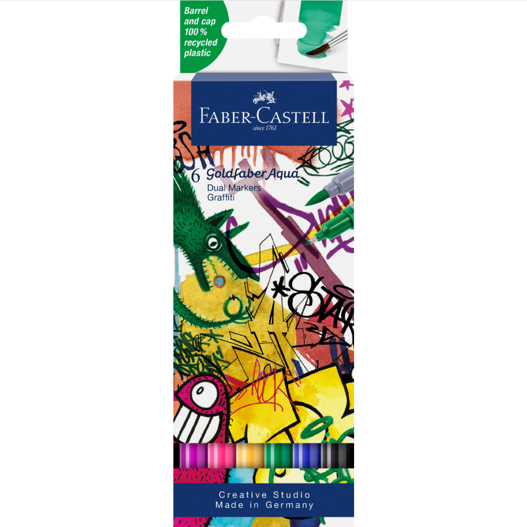 Dual Marker Faber Castell Gofa Aqua 6er Etui
