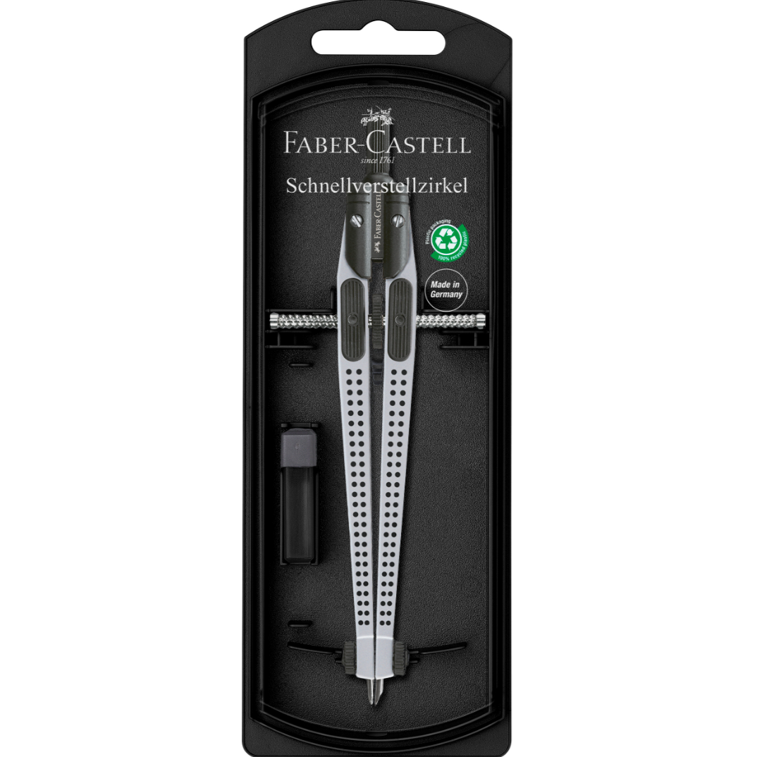 Schnellverstellzirkel Faber Castell Grip2001 schwarz