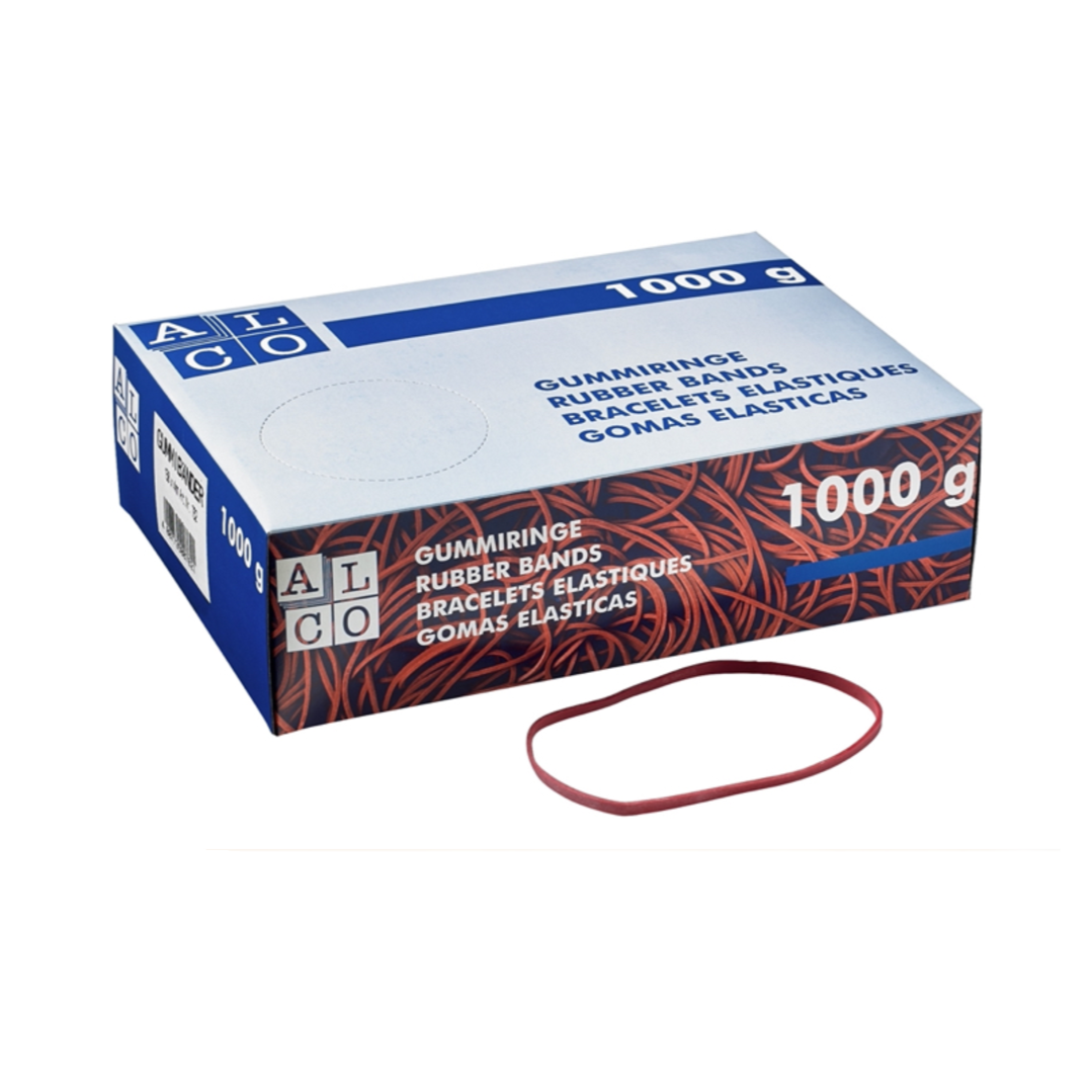 Gummiband Alco rot 1000g