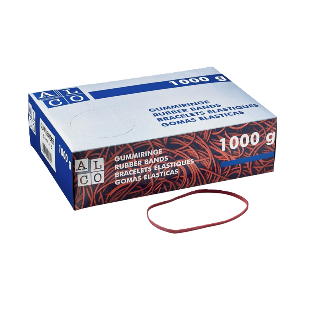 Gummiband Alco rot 1000g