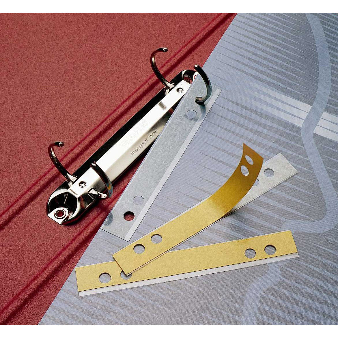 Lochverstärker Veloflex Velofix 105x15mm selbstklebend transparent 50 Stück