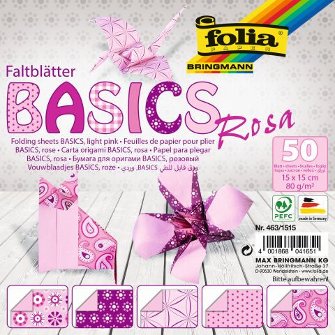 Faltblatt Folia 80g Basics 5 Motive sortiert