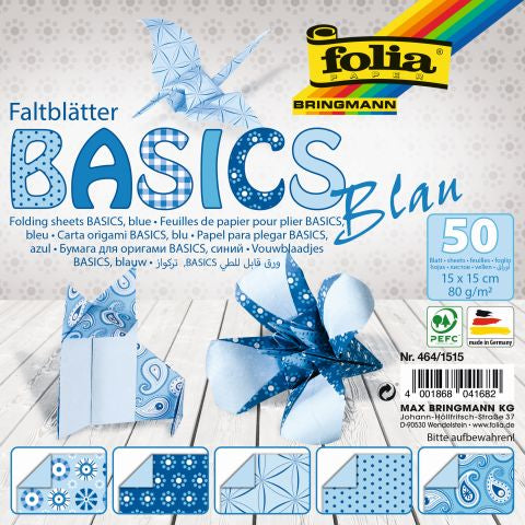 Faltblatt Folia 80g Basics 5 Motive sortiert