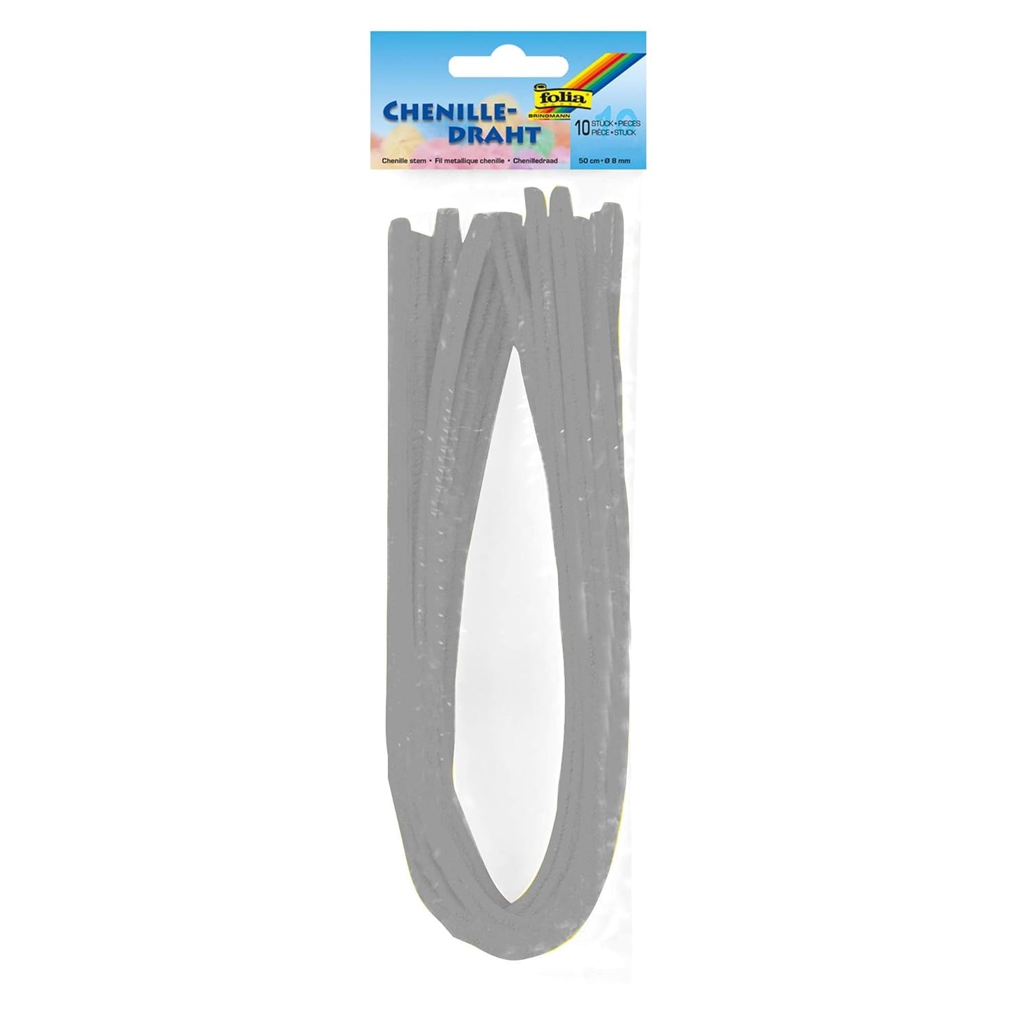 Chenilledraht Folia 8mm 50cm 10St