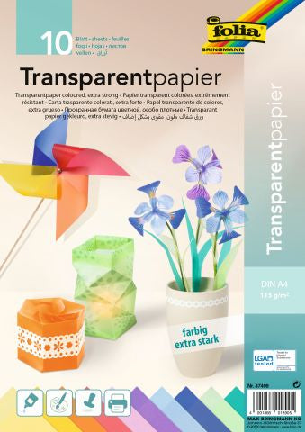 Transparentpapier Folia 42g 70x100cm gerollt