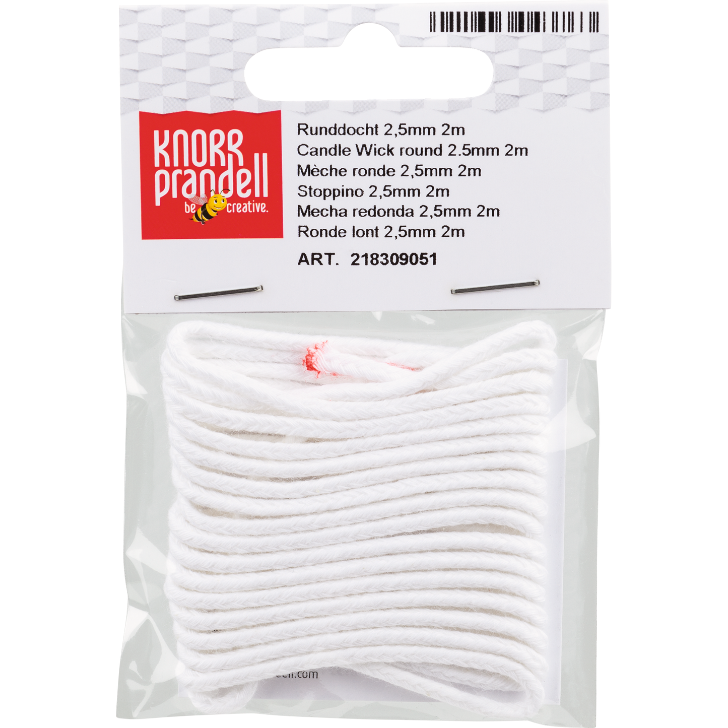 Runddocht Prandell 2.5mm 2m weiß
