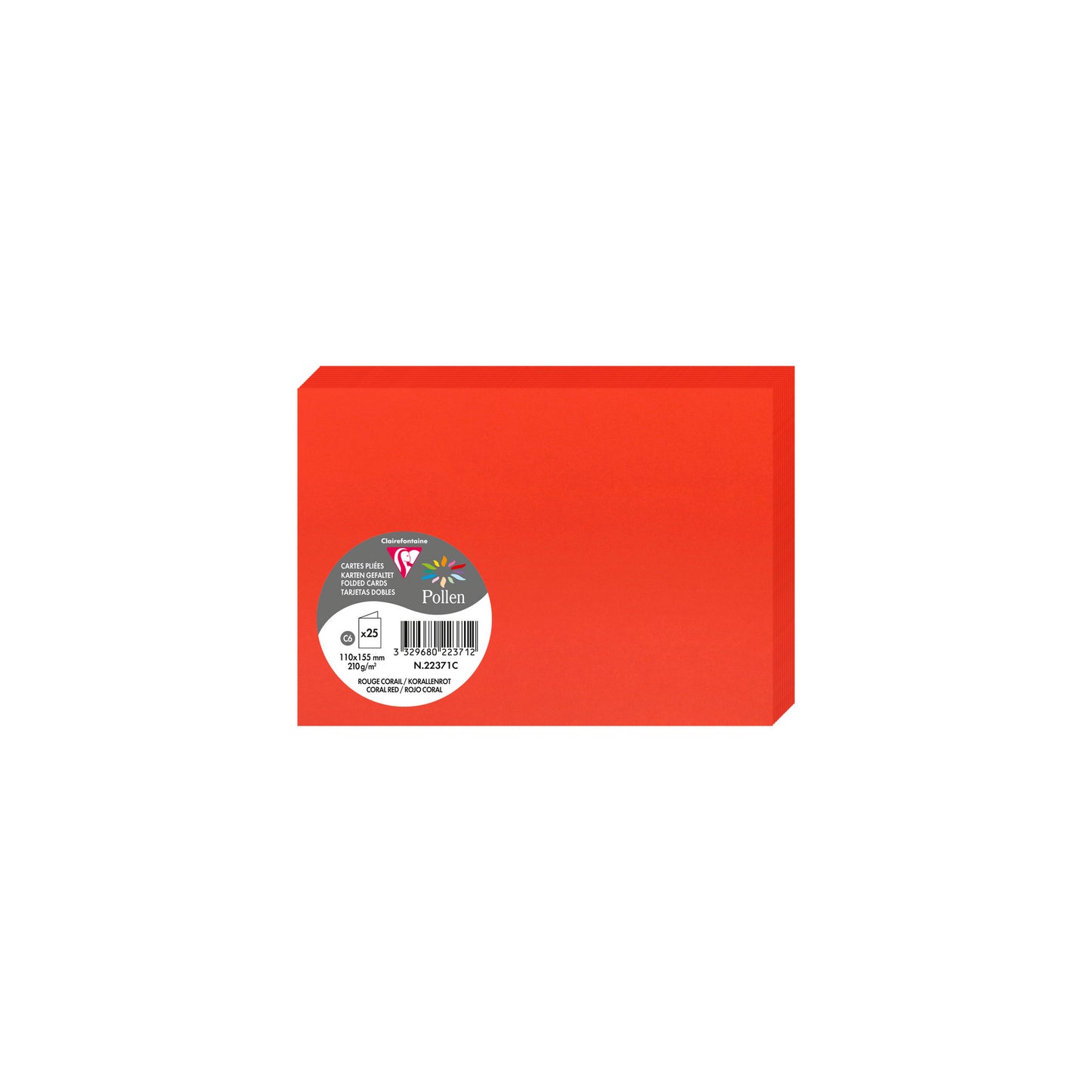 Doppelkarte Clairefontaine Pollen 200g DIN C6 25 Stück