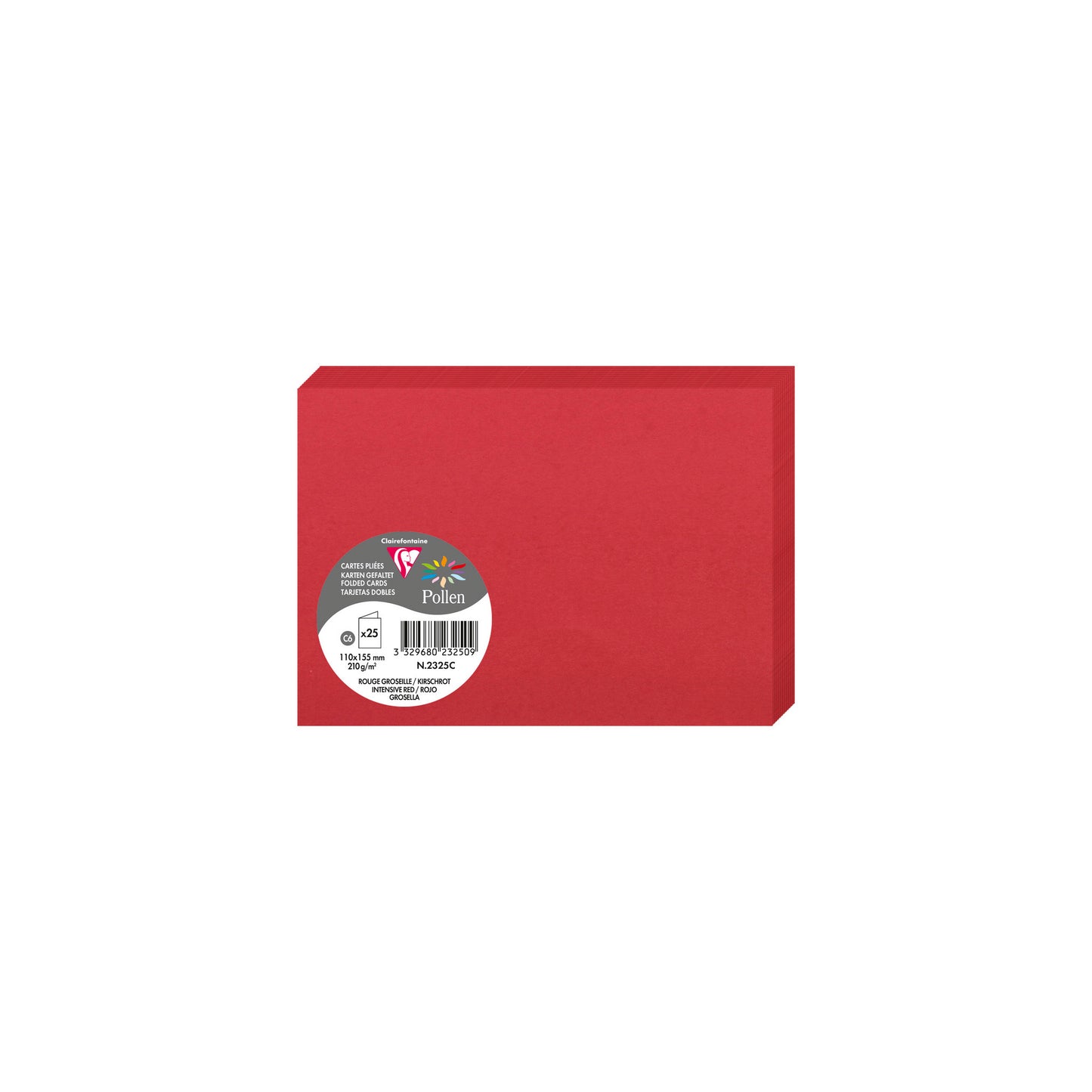Doppelkarte Clairefontaine Pollen 200g DIN C6 25 Stück